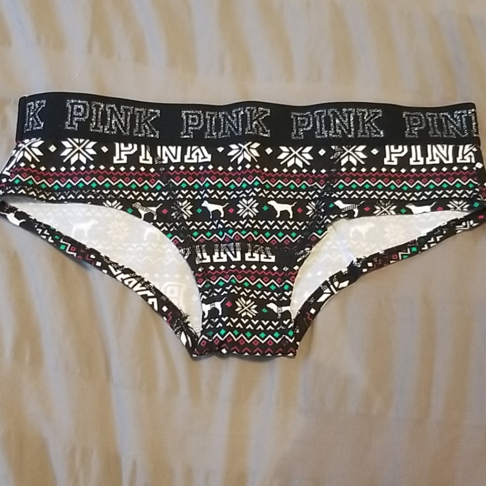 Ugly Sweater PINK Victoria secret panties